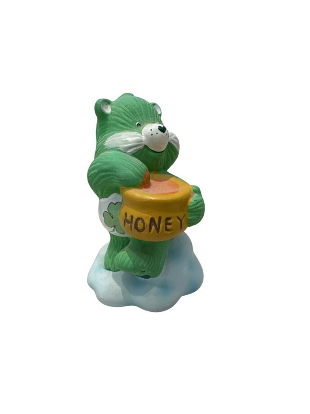 Vintage Ceramic Care Bears Good Luck Bear Figurine 3" Tall Collectible